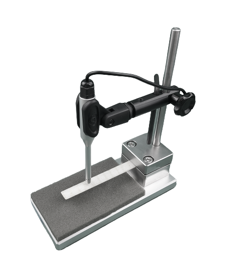 Suporte com acessório para engaste e corpo de prova